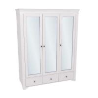 Beily shkaf 3 zerkalo white