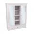 Beily shkaf polki zerkalo white